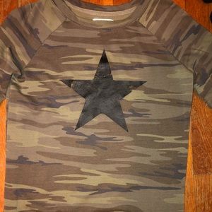 Camouflaged long sleeve shirt